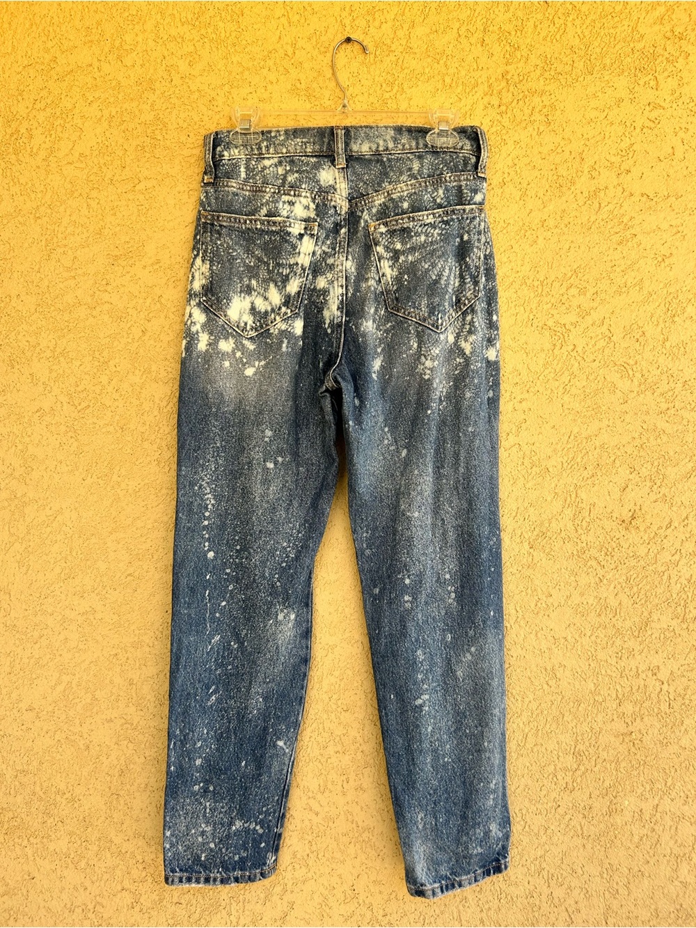 Handmade Bleach Dyed Arizona Jean Co. Mom Jeans Size 7 - Picture 4 of 5